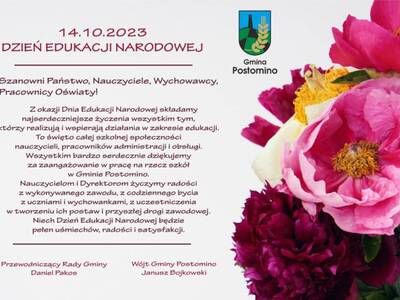 Życzenia z okazji Dnia Edukacji Narodowej