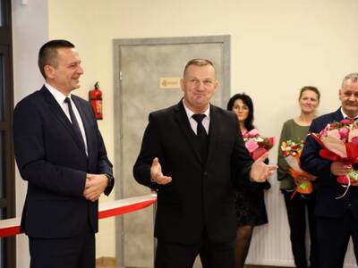 Otwarcie świetlicy wiejskiej w Łącku