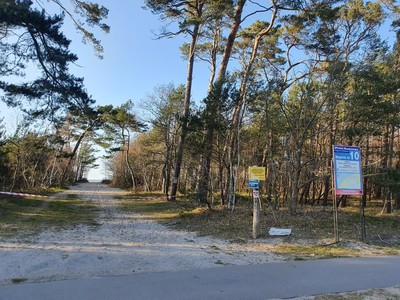 zamknięte wejścia na plażę