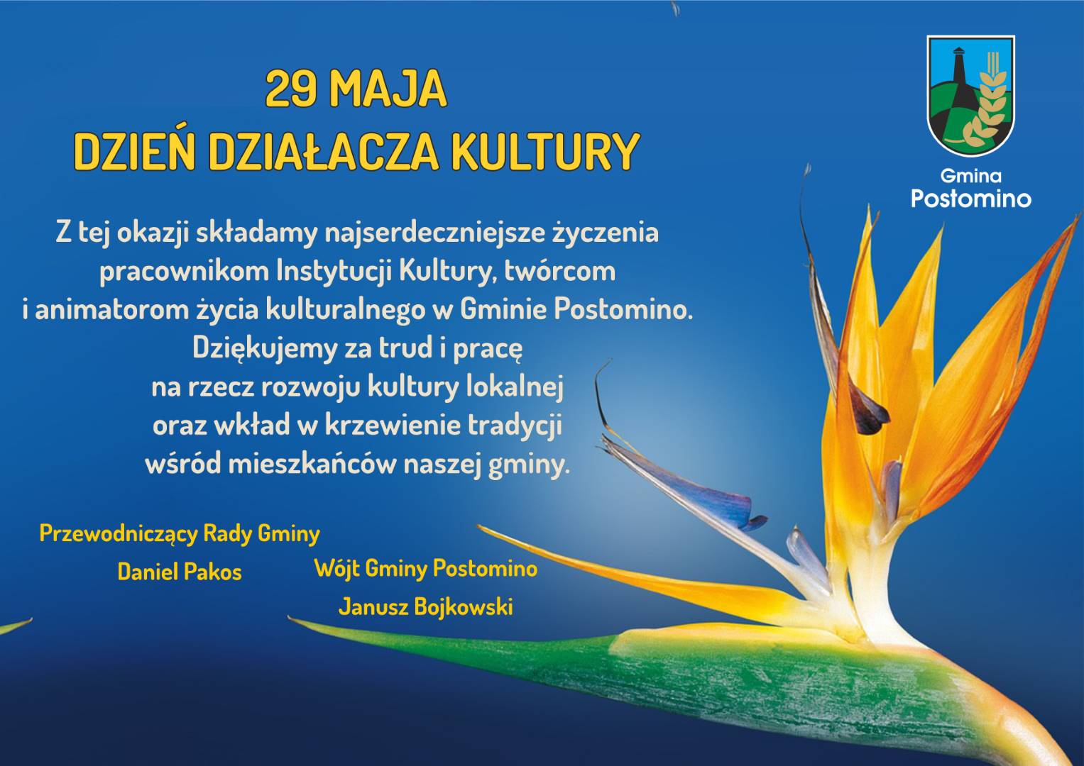 życzenia Dzień Działacza Kultury
