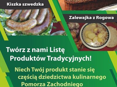 plakat &quot;Twórz z nami listę produktów tradycyjnych