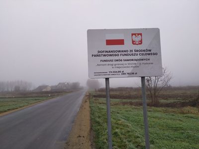 Droga wybudowana ze środków Funduszu Dróg Samorządowych