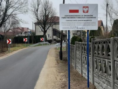Droga wybudowana ze środków Funduszu Dróg Samorządowych