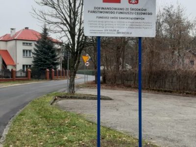 Droga wybudowana ze środków Funduszu Dróg Samorządowych