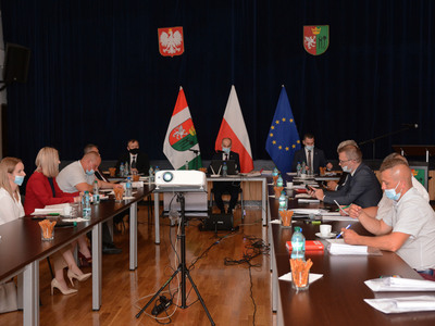 Sesja absolutoryjna w gminie Pysznica - sala widowiskowa w Domu Kultury w Pysznicy
