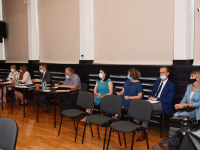 Sesja absolutoryjna w gminie Pysznica - sala widowiskowa w Domu Kultury w Pysznicy