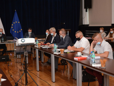 Sesja absolutoryjna w gminie Pysznica - sala widowiskowa w Domu Kultury w Pysznicy