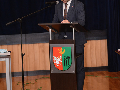 Sesja absolutoryjna w gminie Pysznica - sala widowiskowa w Domu Kultury w Pysznicy