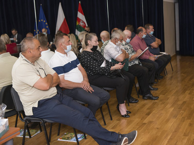 Sesja absolutoryjna w gminie Pysznica - sala widowiskowa w Domu Kultury w Pysznicy