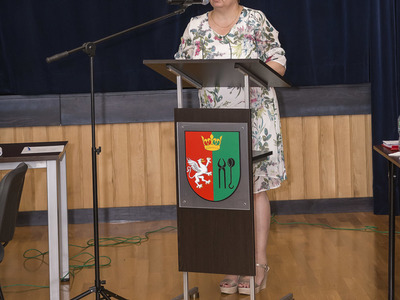 Sesja absolutoryjna w gminie Pysznica - sala widowiskowa w Domu Kultury w Pysznicy