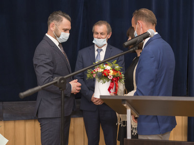 Sesja absolutoryjna w gminie Pysznica - sala widowiskowa w Domu Kultury w Pysznicy