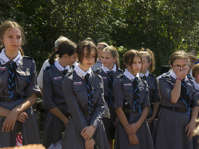 Dożynki na placu przy kościele parafialnym w Jastkowicach - Msza Święta