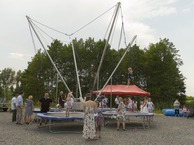 Dożynki na placu przy kościele parafialnym w Jastkowicach