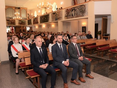 Uroczyste obchody 82 rocznicy śmierci kaprala Franciszka Dziuby w Jastkowicach - Msza Św. w kościele pw. Przemienienia Pańskiego