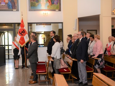 Uroczyste obchody 82 rocznicy śmierci kaprala Franciszka Dziuby w Jastkowicach - Msza Św. w kościele pw. Przemienienia Pańskiego