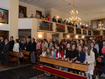 Uroczyste obchody 82 rocznicy śmierci kaprala Franciszka Dziuby w Jastkowicach - Msza Św. w kościele pw. Przemienienia Pańskiego