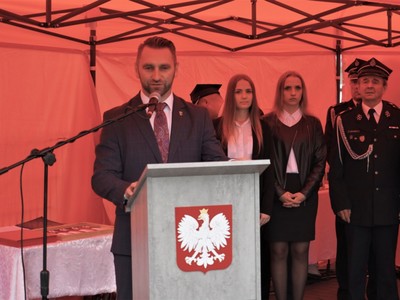 Przekazanie wozu Jednostce OSP Studzieniec