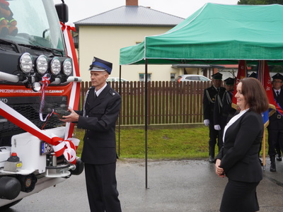Przekazanie wozu Jednostce OSP Studzieniec