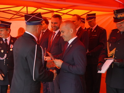 Przekazanie wozu Jednostce OSP Studzieniec