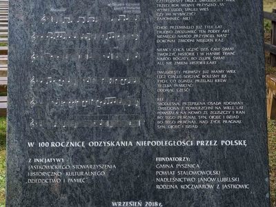 Uroczystości w Kochanach - tablica pamiątkowa w 100 Rocznicę Odzyskania Niepodległości