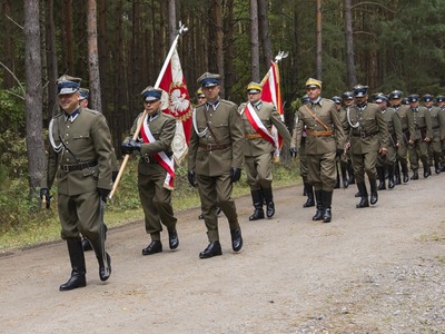 Uroczystości w Kochanach - Grupa Rekonstrukcyjna Żołnierzy Wojska Polskiego Wrzesień 1939 z Jastkowic