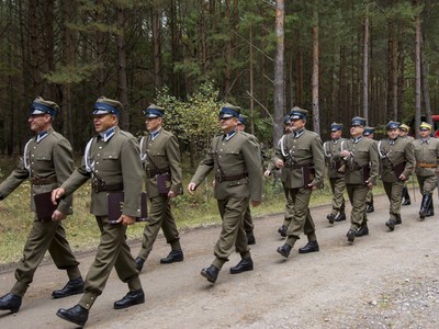 Uroczystości w Kochanach - Grupa Rekonstrukcyjna Żołnierzy Wojska Polskiego Wrzesień 1939 z Jastkowic