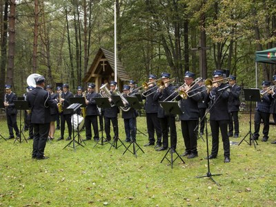 Uroczystości w Kochanach - Strażacka Orkiestra Dęta z Grodziska Dolnego