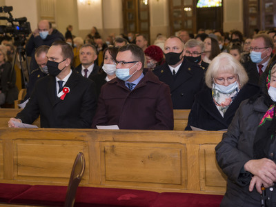 Uroczystości 103 Rocznicy Odzyskania Niepodległości w Kościele pw. Podwyższenia  Świętego Krzyża w Pysznicy.