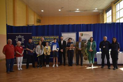 Wręczenie nagród podczas eliminacji Ogólnopolskiego Turnieju Bezpieczeństwa w Ruchu Drogowym