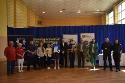 Wręczenie nagród podczas eliminacji Ogólnopolskiego Turnieju Bezpieczeństwa w Ruchu Drogowym