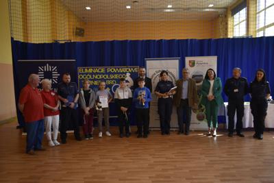 Wręczenie nagród podczas eliminacji Ogólnopolskiego Turnieju Bezpieczeństwa w Ruchu Drogowym