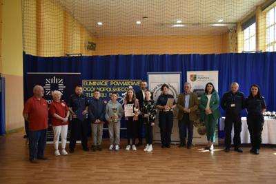 Wręczenie nagród podczas eliminacji Ogólnopolskiego Turnieju Bezpieczeństwa w Ruchu Drogowym