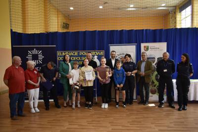 Wręczenie nagród podczas eliminacji Ogólnopolskiego Turnieju Bezpieczeństwa w Ruchu Drogowym