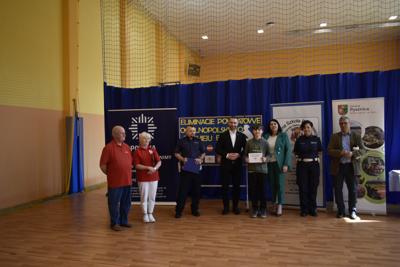Wręczenie nagród podczas eliminacji Ogólnopolskiego Turnieju Bezpieczeństwa w Ruchu Drogowym