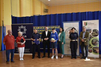 Wręczenie nagród podczas eliminacji Ogólnopolskiego Turnieju Bezpieczeństwa w Ruchu Drogowym