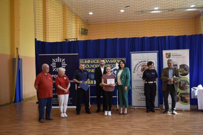 Wręczenie nagród podczas eliminacji Ogólnopolskiego Turnieju Bezpieczeństwa w Ruchu Drogowym