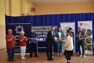 Wręczenie nagród podczas eliminacji Ogólnopolskiego Turnieju Bezpieczeństwa w Ruchu Drogowym