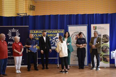 Wręczenie nagród podczas eliminacji Ogólnopolskiego Turnieju Bezpieczeństwa w Ruchu Drogowym