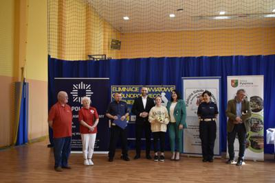 Wręczenie nagród podczas eliminacji Ogólnopolskiego Turnieju Bezpieczeństwa w Ruchu Drogowym