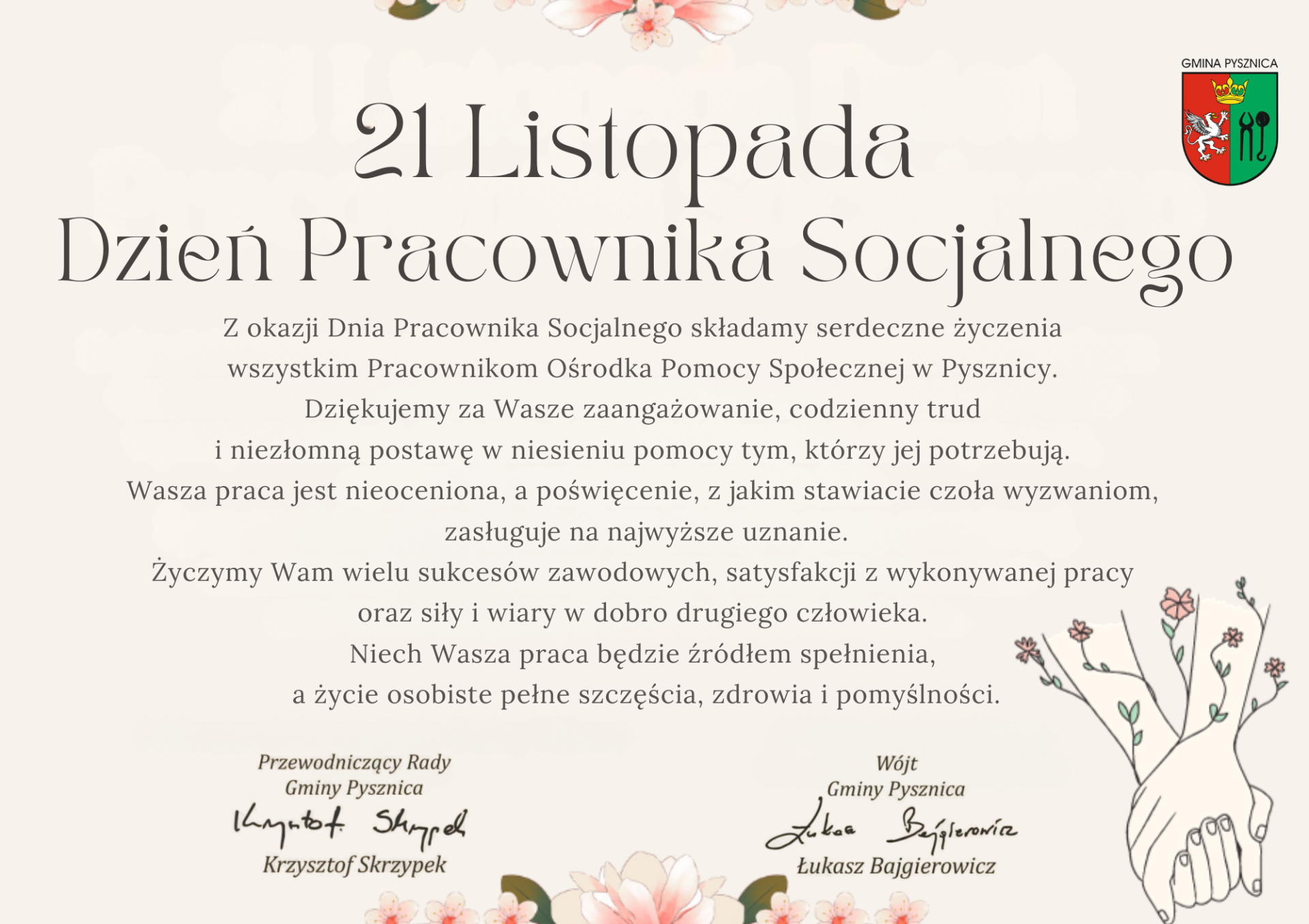 dzień pracownika socjalnego