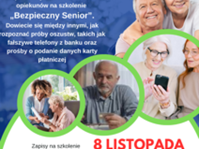 plakat bezpieczny senior