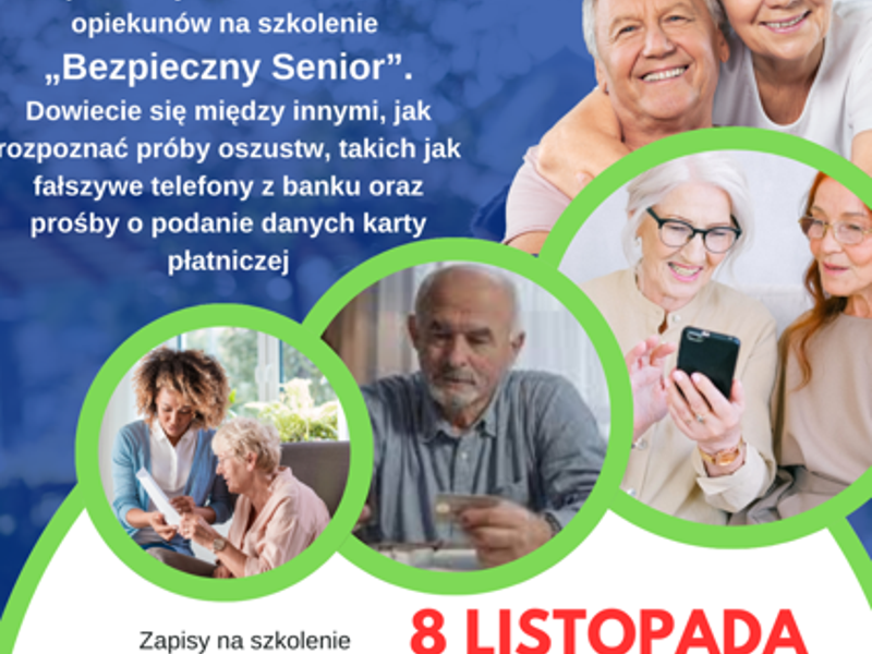 plakat bezpieczny senior