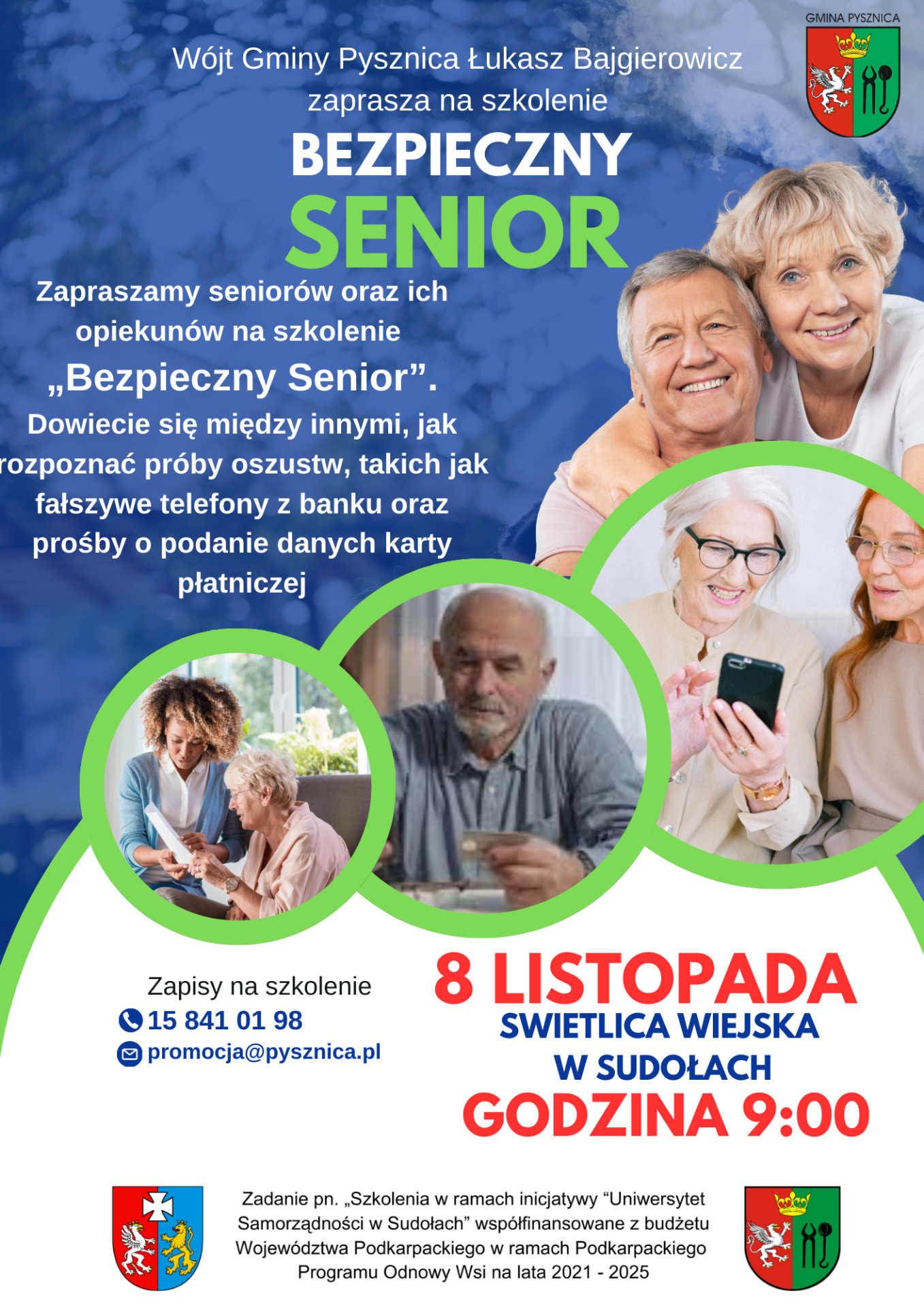 plakat bezpieczny senior