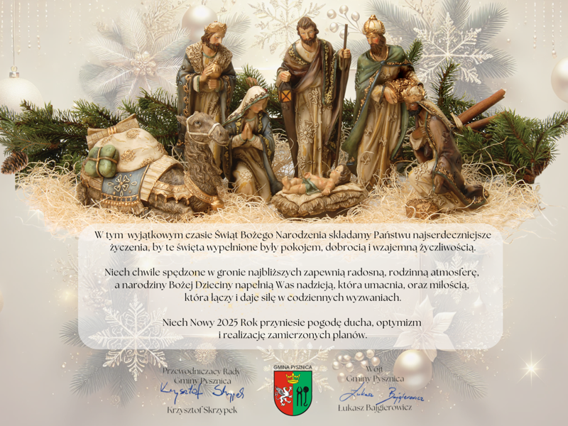 życzenia z okazji Świąt Bożego Narodzenia