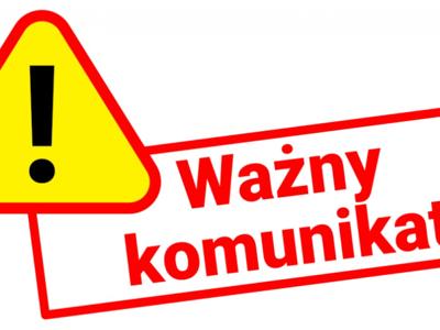 Grafika ważny komunikat