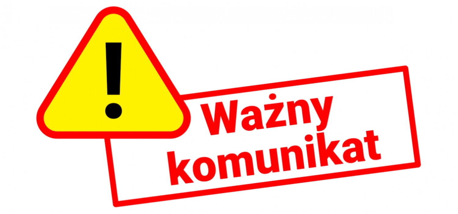 Grafika ważny komunikat