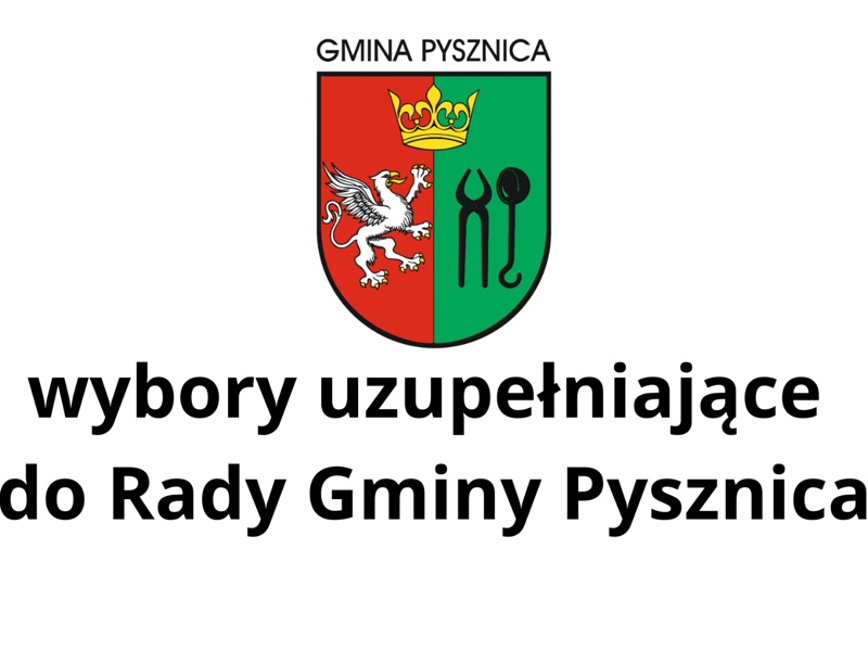 Grafika wybory uzupełniające do Rady Gminy Pysznica