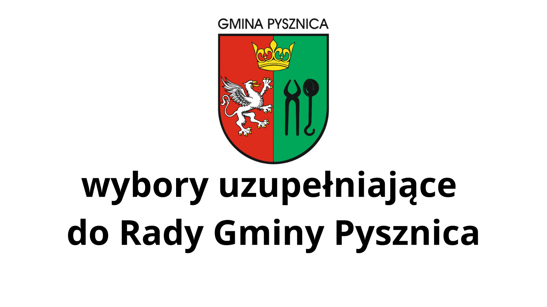 Grafika wybory uzupełniające do Rady Gminy Pysznica