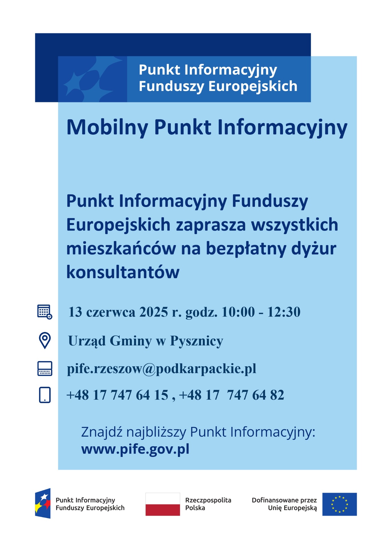 Plakat z zaproszeniem na spotkanie