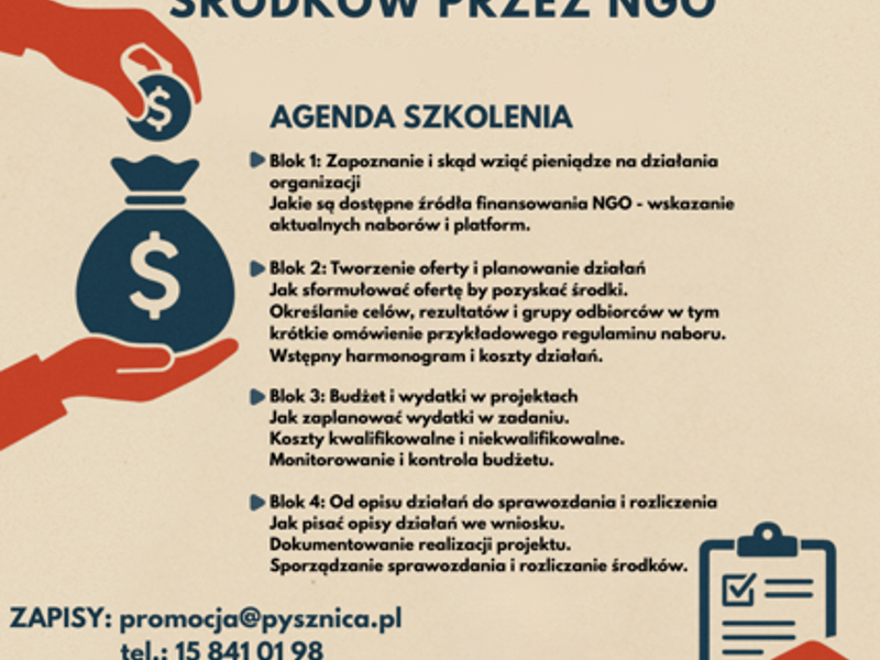 plakat szkolenia